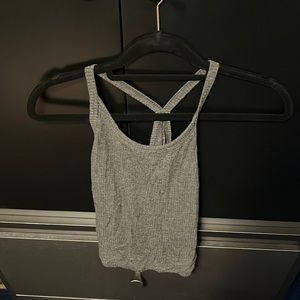 Grey crop top